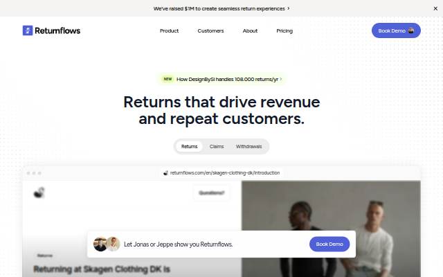 Startseite von Returnflows