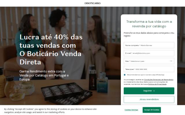 Escaparate de O Boticário