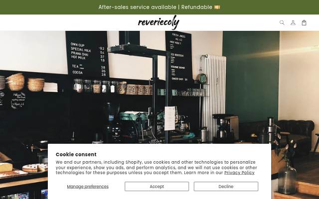 Reveriecoly storefront