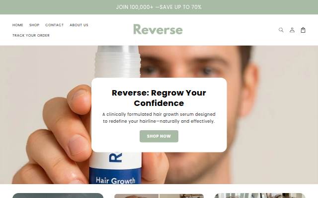 Reverse Hair Co storefront