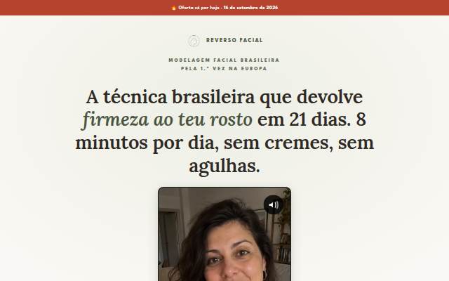 Reverso Facial Brasileiro · Rosto mais firme em 21 dias storefront