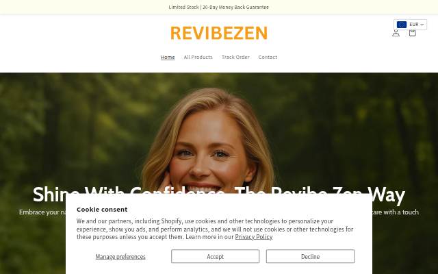 Revibe Zen storefront