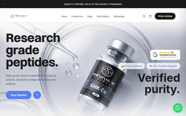 Reviva X Labs storefront