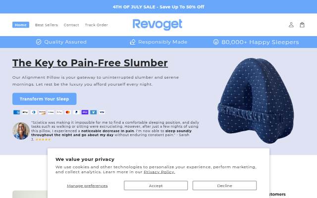 Revoget storefront