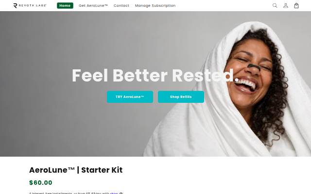 Revota Labs storefront