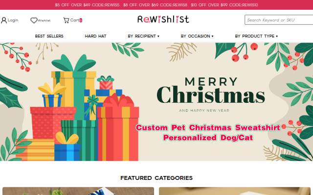 Rewishlist storefront