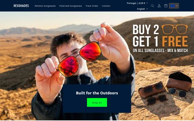 Rexshades storefront