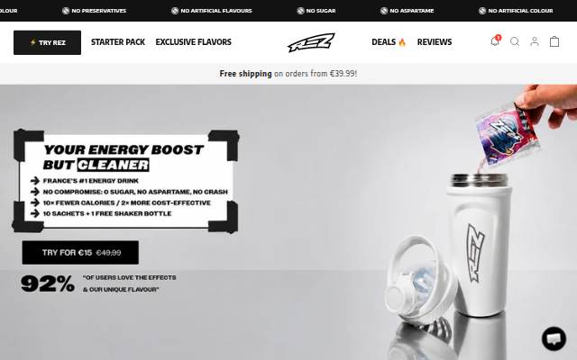 Rez® storefront