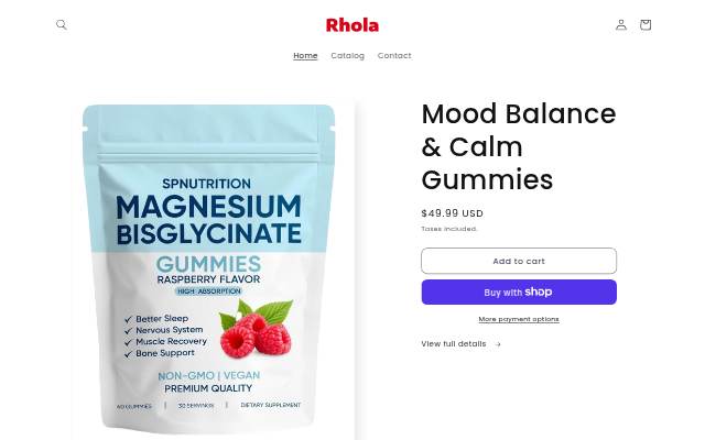 Rhola storefront