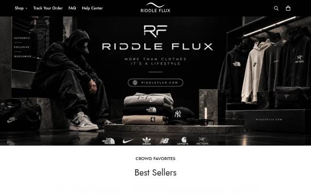 Riddle Flux storefront