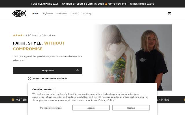 Escaparate de Risen Fightwear
