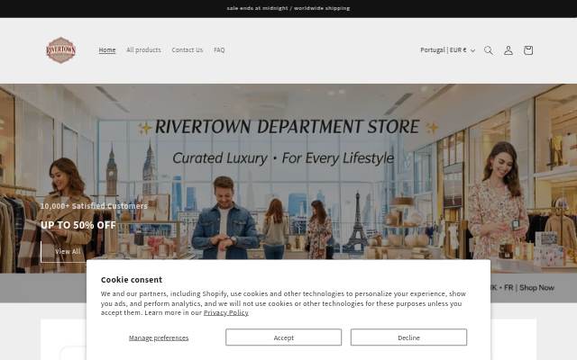 Montra da RIVERTOWN DEPARTMENT STORE