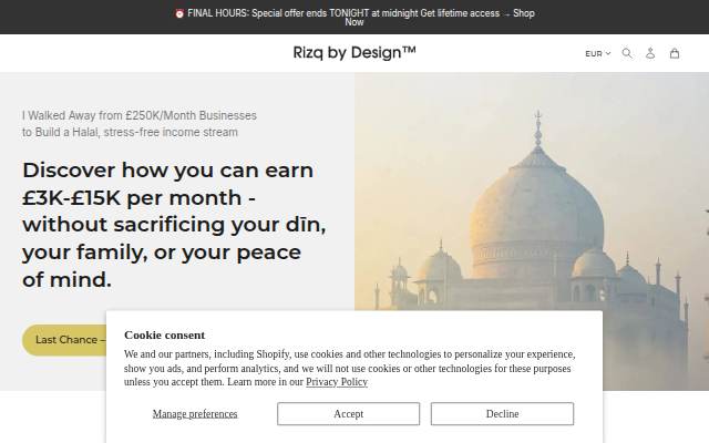 Rizq storefront
