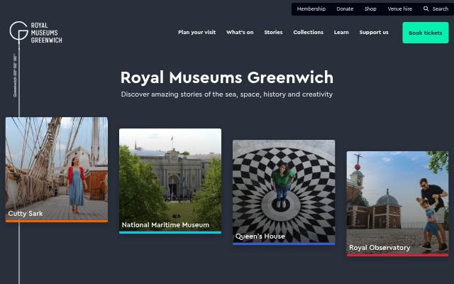 Royal Museums Greenwich storefront