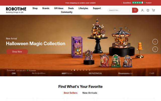 Robotime Online storefront