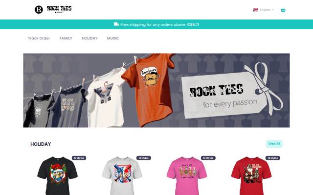 Rocktee storefront