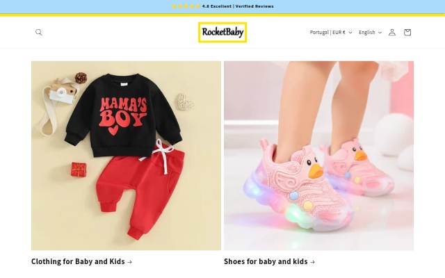 RocketBaby USA storefront