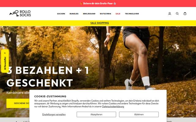 Startseite von Rollo Socks