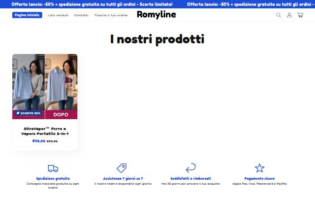 Romyline storefront