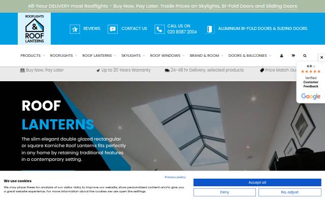 Startseite von Rooflights  &amp; Roof Lanterns