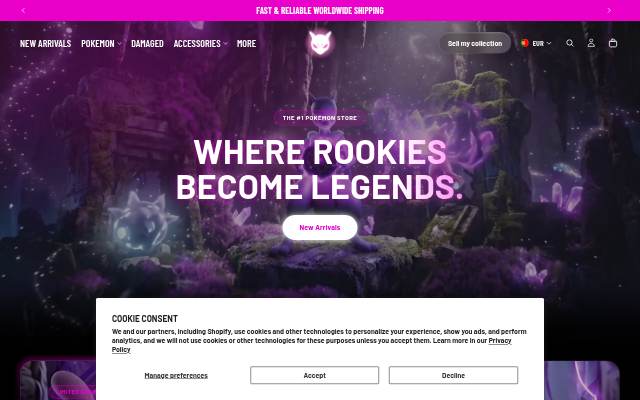 RookieLegends storefront