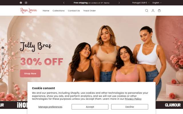 Rosa Lovia storefront
