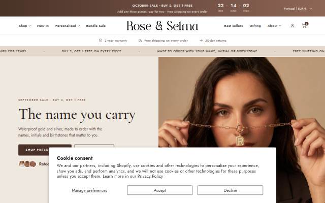 Startseite von Rose &amp; Selma