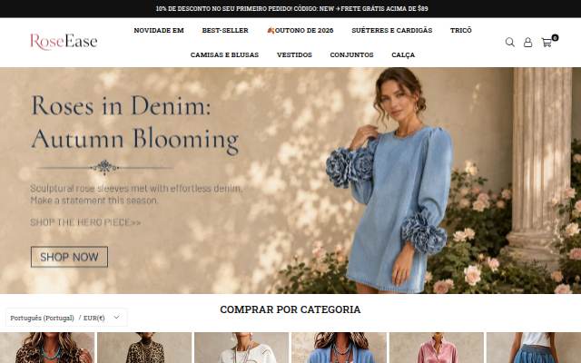 RoseEase storefront