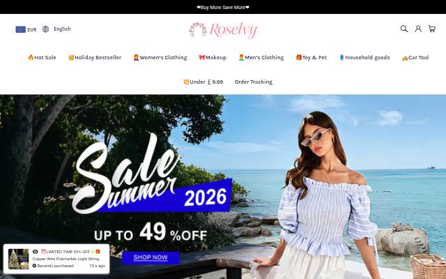 Roselvy storefront