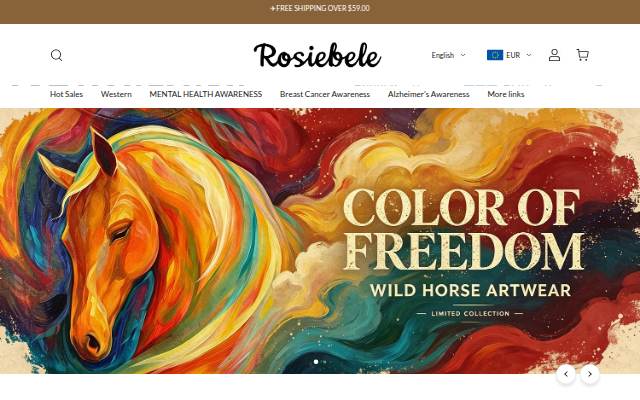 rosiebele.com storefront