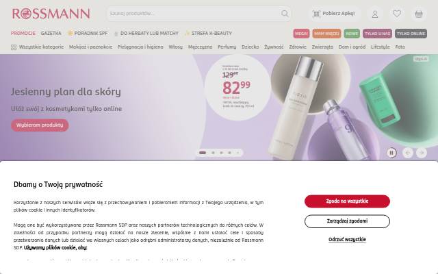 Drogeria Rossmann.pl: Kosmetyki i zapachy online storefront
