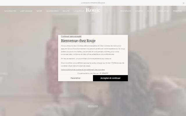 Rouje storefront