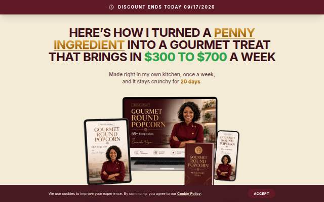 Living Off Gourmet Popcorn storefront