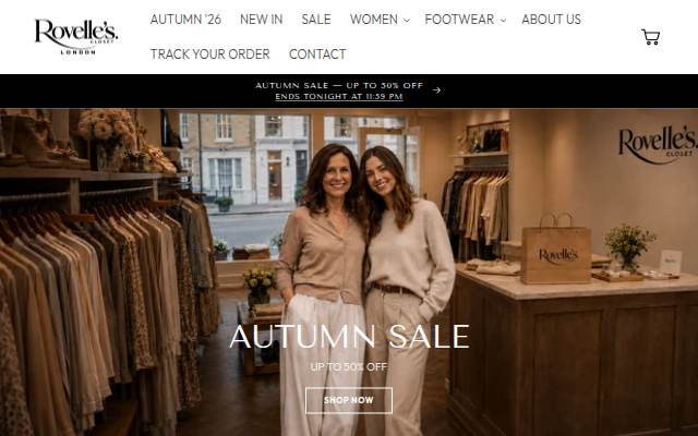 Rovelle's Closet storefront