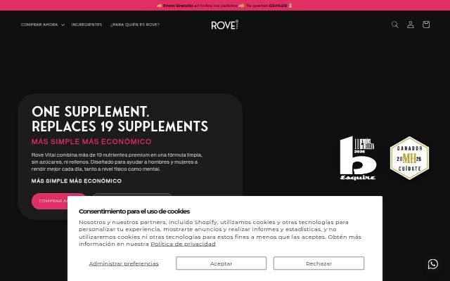 Rove Vital storefront