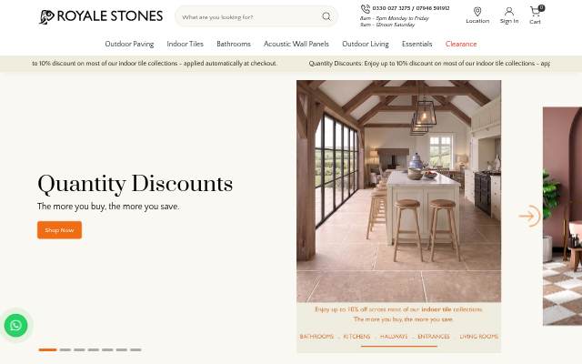 Paving Slabs storefront