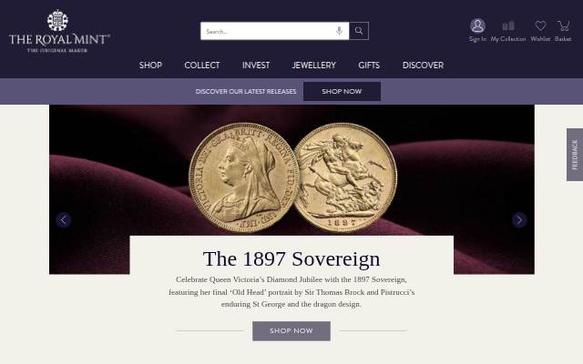 The Royal Mint storefront