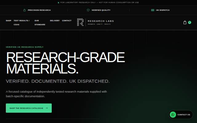 Escaparate de Research Labs – Research. Quality. Results.