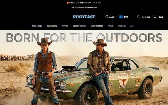 rubyease.com storefront