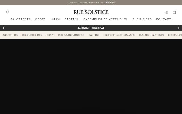 Rue Solstice storefront