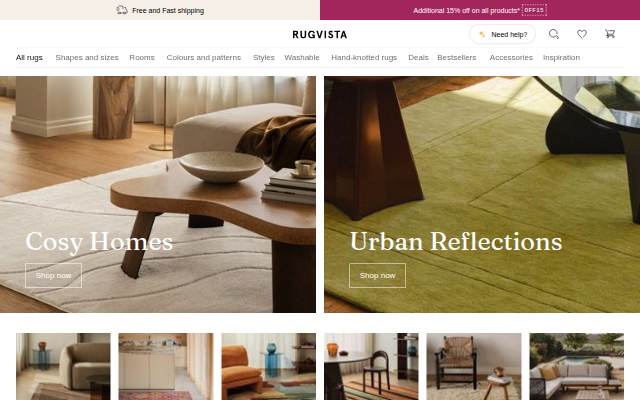 Rugvista storefront