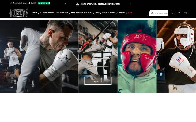 Rumble Store storefront