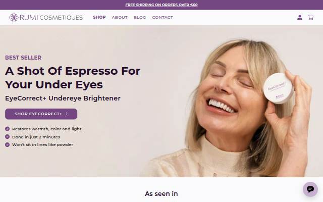 Montra da Rumi Cosmetiques