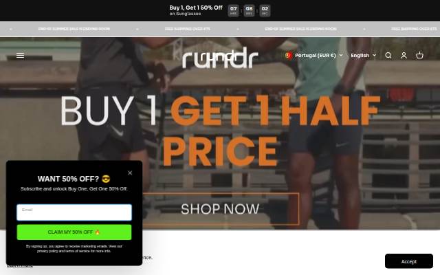 Rundr Running storefront
