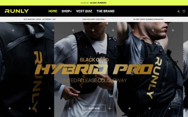 RUNLY storefront