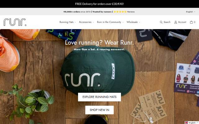 RUNR storefront