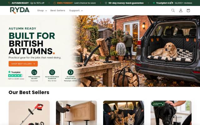 RYDA storefront