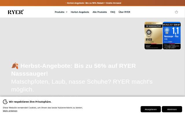 RYER storefront