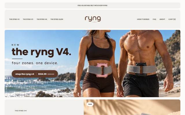 RYNG LABS storefront