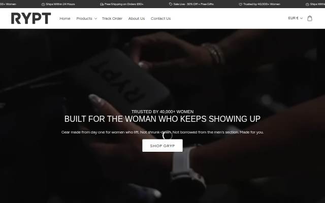 RYPT storefront